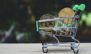 Bitcoiny w wózku zakupowym
